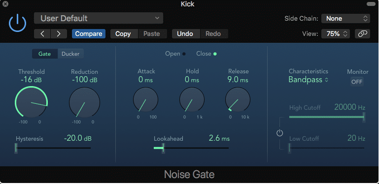 Fast Gate Removing Cymbal Bleed